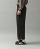 T/R Serge Classic Check Wide Tapered Slacks - GREEN
