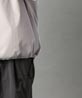Taslan Broad Stretch Drawstring Shirt - GRAY BEIGE