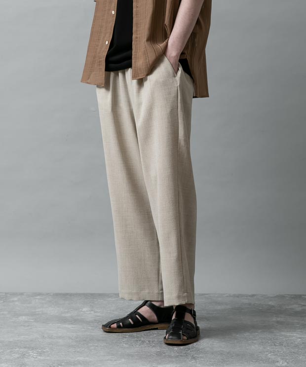Reflax Canvas Easy Pants - GRAY BEIGE
