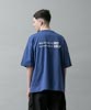 Dropped Shoulders Printed T-Shirt (Come As) - FADE BLUE