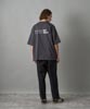 Dropped Shoulders Printed T-Shirt (Come As) - COAL BLACK