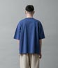Dropped Shoulders Printed T-Shirt (Flower) - FADE BLUE