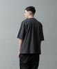 Dropped Shoulders Printed T-Shirt (Flower) - COAL BLACK