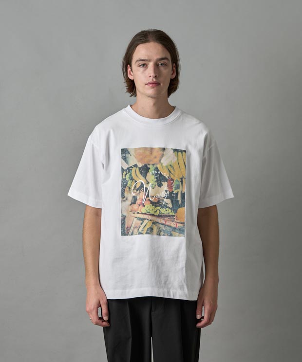 Regular Fit Printed T-Shirt (Fruits) - WHITE