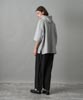 Double Knit Three Quarter Hoodie - HEATHER GRAY