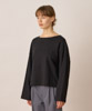 Sweat Wide Sleeve Pullover - BLACK