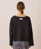 Sweat Wide Sleeve Pullover - BLACK