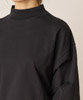 Dolman Sleeve Mock Neck T-Shirt - BLACK
