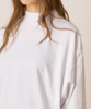 Dolman Sleeve Mock Neck T-Shirt - WHITE