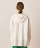Natural Washer Loose Silhouette Hoodie Shirt - WHITE