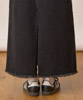12Oz Denim Maxi Skirt - BLACK