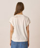 Dolman Sleeve Printed T-Shirt(Turn And) - WHITE