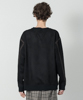 Stretch Faux Suede Piping Pullover - BLACK