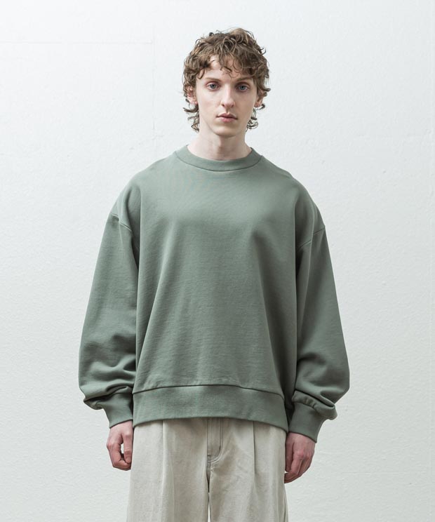 MVS Fleece Oversized Sweatshirt - SAGE GREEN