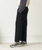 Double Air Easy Pintucked Track Pants - BLACK