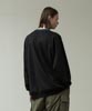 Tech Inlay Oversized Trim Sweatshirt - BLACK