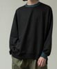 Tech Inlay Oversized Trim Sweatshirt - BLACK