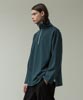 Tech Inlay Half Zip Slit Pullover - GREEN