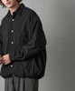 Taslan Broad Stretch Drawstring Shirt - BLACK