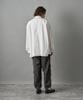Dobby Stripe Regular Slit Shirt - WHITE