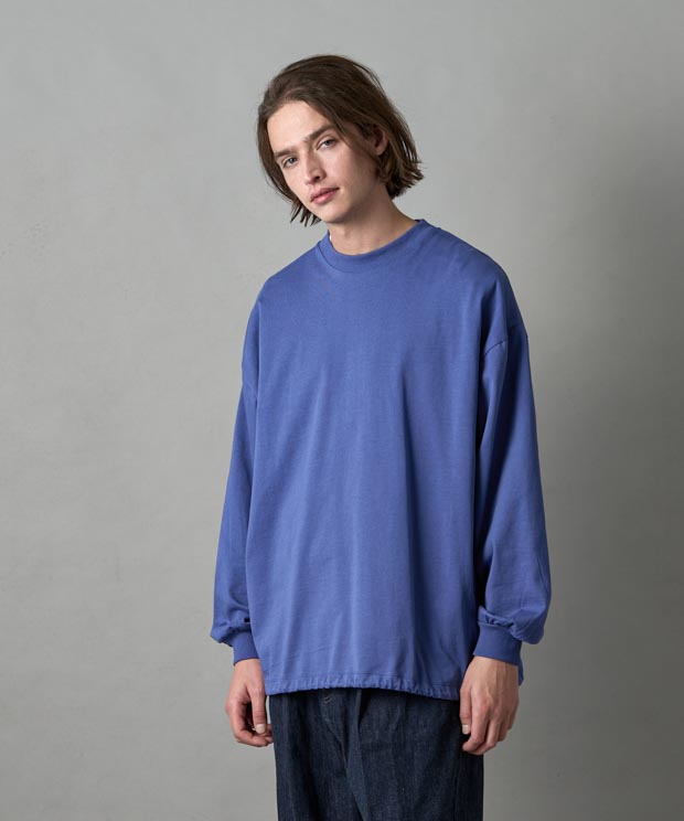 MVS Jersey Drawstring L/S T-Shirt - FADE BLUE