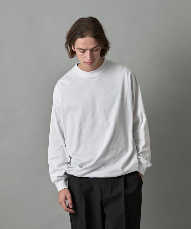 MVS Jersey Drawstring L/S T-Shirt - WHITE