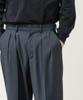 T/R Gaberdine Two Pleats Tapered Pants - CHARCOAL