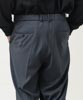 T/R Gaberdine Two Pleats Tapered Pants - CHARCOAL