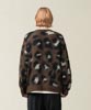 Leopard Shaggy Mohair Pullover - BROWN