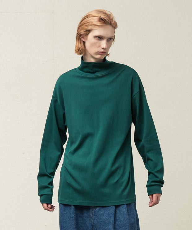 Compact Smooth Turtle Neck - GREEN