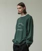 Downy Fleece Printed Sweat Shirt - GREEN