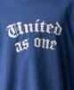 Dropped Shoulders Printed T-Shirt (United) - FADE BLUE