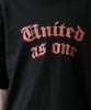Dropped Shoulders Printed T-Shirt (United) - BLACK