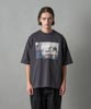 Dropped Shoulders Printed T-Shirt (Come As) - COAL BLACK