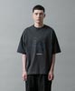 Dropped Shoulders Printed T-Shirt (Flower) - COAL BLACK