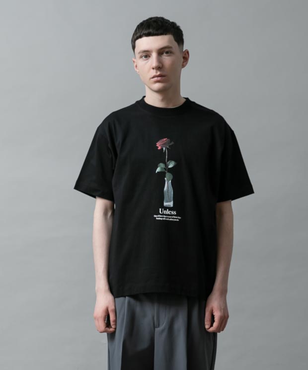 Regular Fit Printed T-Shirt (Unless) - BLACK