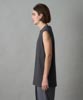 High Twist Cotton Sleeveless T-Shirt - COAL BLACK