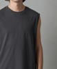 High Twist Cotton Sleeveless T-Shirt - COAL BLACK