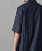 Linen Wrinkle Regular Shirt - NAVY