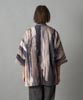 Abstract Printed Dolman Sleeve Shirts - GRAY BEIGE