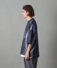 Abstract Printed Dolman Sleeve T-Shirt - NAVY