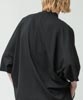 Washer Toro Dolman Sleeve Band Collar Shirt - BLACK
