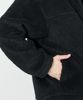 Boa Fleece Half Zip Blouson - BLACK