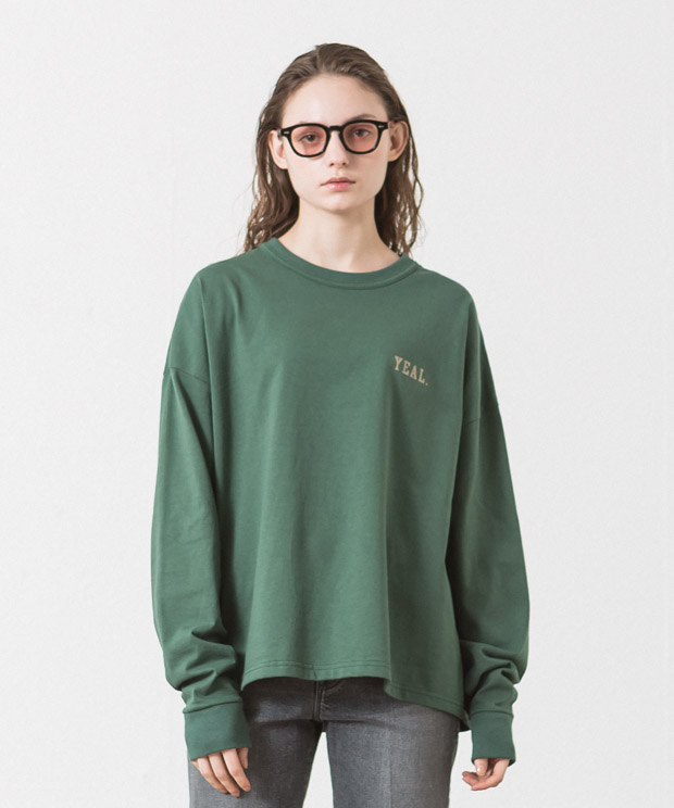 Double Binder Neck Printed T-Shirt (Yeal14) - GREEN