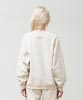 Loose Silhouette Crewneck Embroidery Sweat - IVORY