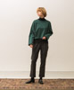 Loose Silhouette Cropped T-Shirt - GREEN
