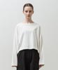 Loose Silhouette Cropped T-Shirt - WHITE