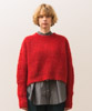 Mohair Cropped Pullover - RED