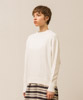 Oversized Crew Neck Knit Pullover - WHITE