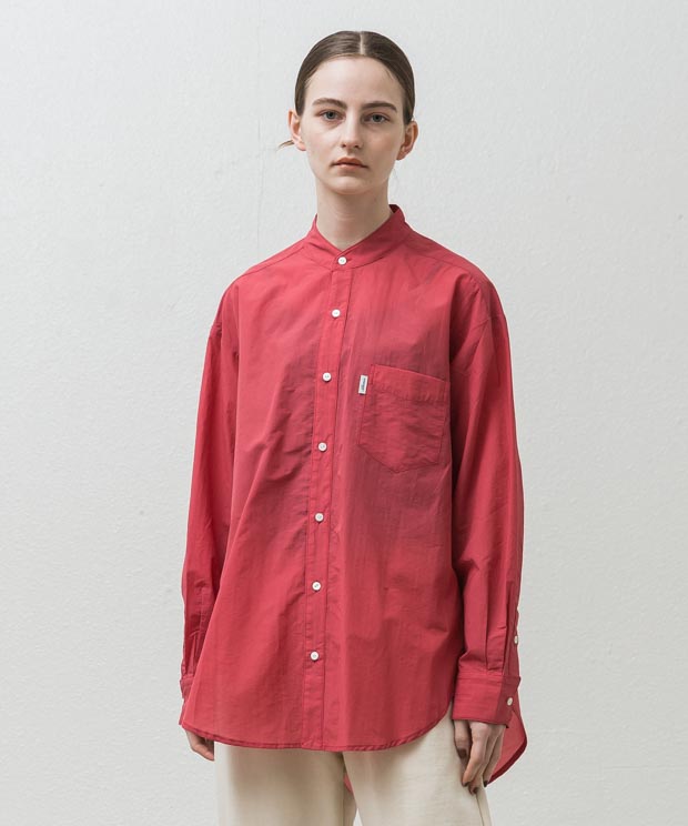 Big Silhouette Back Design Strain Shirt - RED